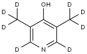 3,5-bis(methyl-d3)pyridin-2,6-d2-4-ol Structure