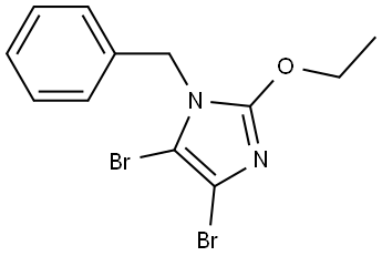 1-benzyl-4,5-dibromo-2-ethoxy-1H-imidazole 구조식 이미지