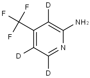 4-(Trifluoromethyl)pyridin-3,5,6-d3-2-amine Structure