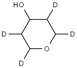 tetrahydro-2H-pyran-2,3,5,6-d4-4-ol Structure