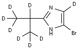 4-bromo-2-(propan-2-yl-d7)-1H-imidazole-5-d Structure