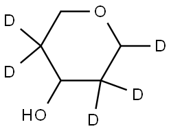 tetrahydro-2H-pyran-2,3,3,5,5-d5-4-ol Structure