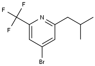 4-bromo-2-isobutyl-6-(trifluoromethyl)pyridine Structure