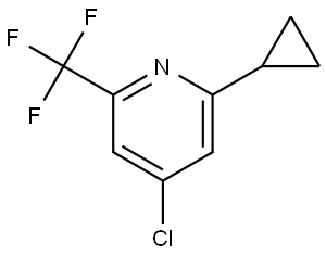 4-chloro-2-cyclopropyl-6-(trifluoromethyl)pyridine Structure