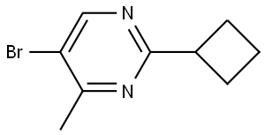 5-bromo-2-cyclobutyl-4-methylpyrimidine Structure