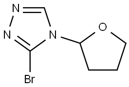 3-bromo-4-(tetrahydrofuran-2-yl)-4H-1,2,4-triazole Structure