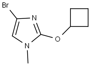 4-bromo-2-cyclobutoxy-1-methyl-1H-imidazole Structure