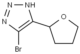 5-bromo-4-(tetrahydrofuran-2-yl)-1H-1,2,3-triazole Structure