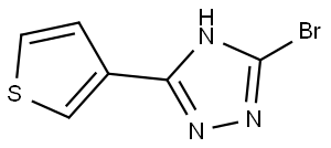 3-bromo-5-(thiophen-3-yl)-4H-1,2,4-triazole Structure