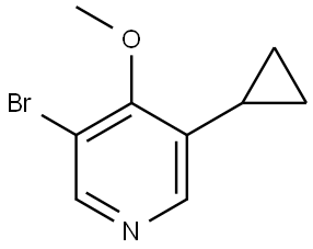 3-Bromo-5-cyclopropyl-4-methoxypyridine Structure