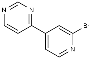 4-(2-bromopyridin-4-yl)pyrimidine 구조식 이미지