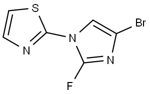 2-(4-bromo-2-fluoro-1H-imidazol-1-yl)thiazole Structure