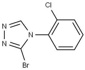 3-bromo-4-(2-chlorophenyl)-4H-1,2,4-triazole Structure