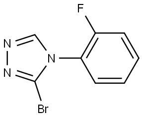 3-bromo-4-(2-fluorophenyl)-4H-1,2,4-triazole Structure