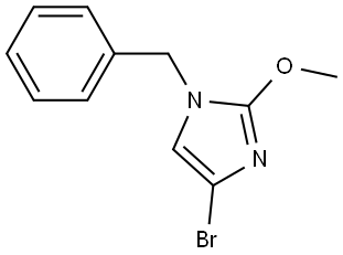 1-benzyl-4-bromo-2-methoxy-1H-imidazole 구조식 이미지