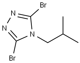 3,5-dibromo-4-isobutyl-4H-1,2,4-triazole Structure