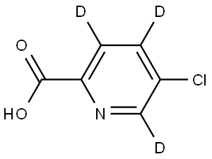 5-chloropicolinic-3,4,6-d3 acid Structure