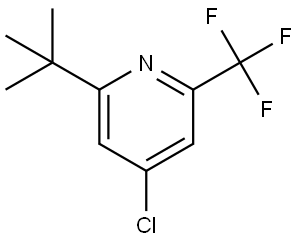 2-(tert-butyl)-4-chloro-6-(trifluoromethyl)pyridine Structure