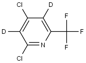 2,4-dichloro-6-(trifluoromethyl)pyridine-3,5-d2 Structure