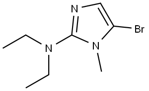 5-bromo-N,N-diethyl-1-methyl-1H-imidazol-2-amine Structure