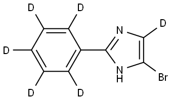 4-bromo-2-(phenyl-d5)-1H-imidazole-5-d 구조식 이미지