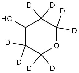 tetrahydro-2H-pyran-2,2,3,3,5,5,6,6-d8-4-ol Structure