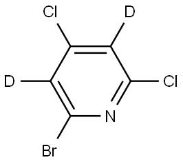 2-bromo-4,6-dichloropyridine-3,5-d2 Structure