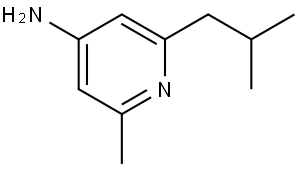2-isobutyl-6-methylpyridin-4-amine Structure