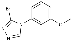 3-bromo-4-(3-methoxyphenyl)-4H-1,2,4-triazole Structure