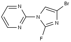 2-(4-bromo-2-fluoro-1H-imidazol-1-yl)pyrimidine Structure
