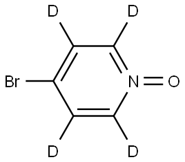 4-bromopyridine 1-oxide-2,3,5,6-d4 Structure