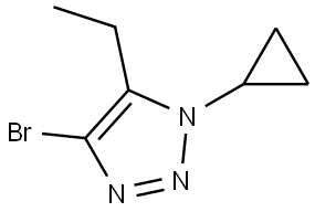 4-bromo-1-cyclopropyl-5-ethyl-1H-1,2,3-triazole Structure