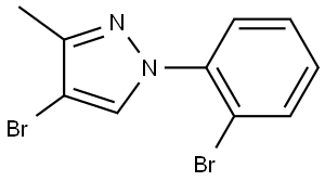 4-bromo-1-(2-bromophenyl)-3-methyl-1H-pyrazole Structure