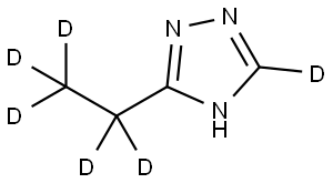 3-(ethyl-d5)-4H-1,2,4-triazole-5-d Structure