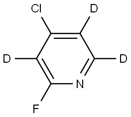 4-chloro-2-fluoropyridine-3,5,6-d3 Structure