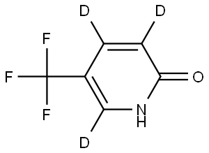 5-(trifluoromethyl)pyridin-2(1H)-one-3,4,6-d3 Structure