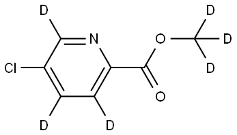 methyl-d3 5-chloropicolinate-3,4,6-d3 Structure