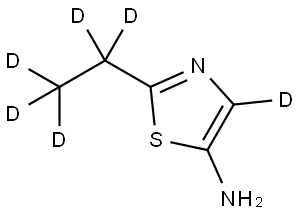2-(ethyl-d5)thiazol-4-d-5-amine Structure