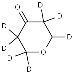 tetrahydro-4H-pyran-4-one-2,2,3,3,5,5,6-d7 Structure