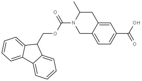 2-(9H-Fluoren-9-ylmethyl) 3,4-dihydro-3-methyl-2,6(1H)-isoquinolinedicarboxylate Structure