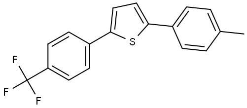 2-(4-Methylphenyl)-5-[4-(trifluoromethyl)phenyl]thiophene Structure