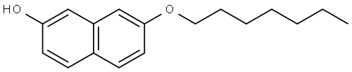 7-(Heptyloxy)-2-naphthalenol Structure