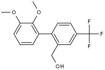 (2',3'-dimethoxy-4-(trifluoromethyl)-[1,1'-biphenyl]-2-yl)methanol Structure