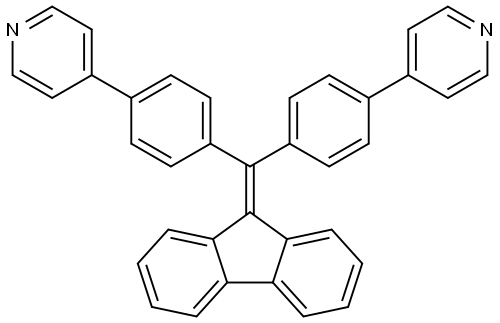4,4'-(((9H-fluoren-9-ylidene)methylene)bis(4,1-phenylene))dipyridine Structure