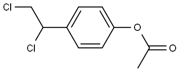 4-(1,2-Dichloroethyl)phenyl acetate Structure