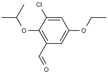 3-chloro-5-ethoxy-2-isopropoxybenzaldehyde Structure