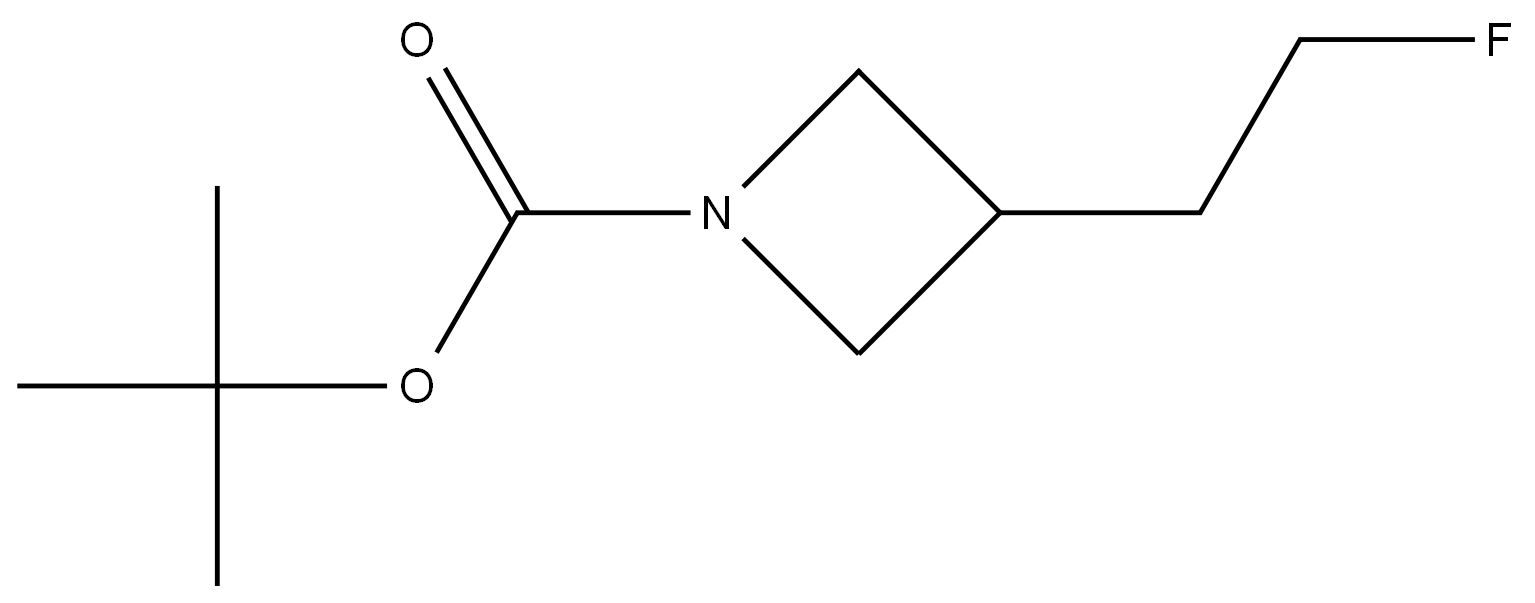 tert-butyl 3-(2-fluoroethyl)azetidine-1-carboxylate Structure