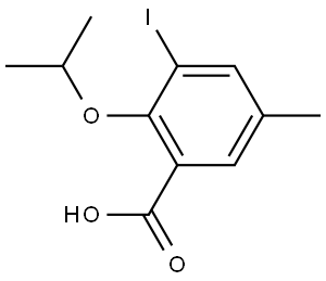 3-Iodo-5-methyl-2-(1-methylethoxy)benzoic acid 구조식 이미지