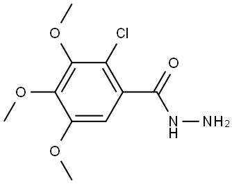 2-Chloro-3,4,5-trimethoxybenzoic acid hydrazide Structure