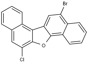 Dinaphtho[2,1-b:2′,1′-d]furan, 12-bromo-6-chloro- Structure